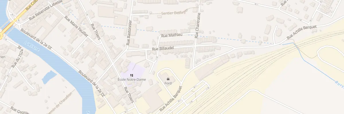 Plan du 57 Rue Billaudel à Rethel