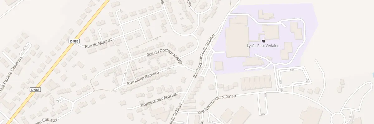 Plan du 4 Rue du Docteur Meugy à Rethel