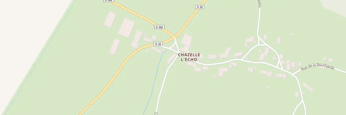Plan du 2 Che des Pres Nas (Chazelle) à Fontangy