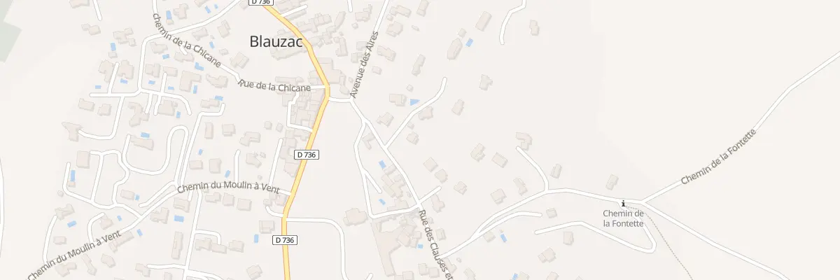 Plan du 5230 Che des Barrettes à Blauzac