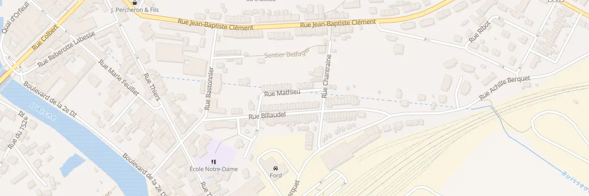 Plan du 46 Rue Billaudel à Rethel