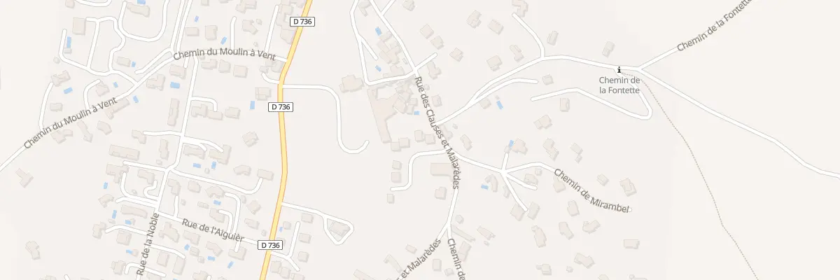 Plan du 5631 Rue des Clauses et Malarèdes à Blauzac