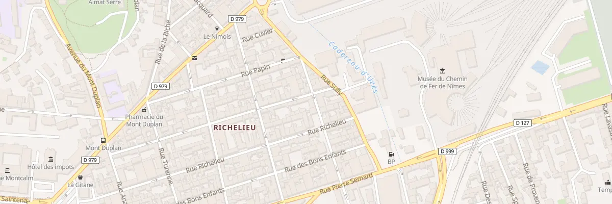 Plan du 36 Rue Flamande à Nîmes