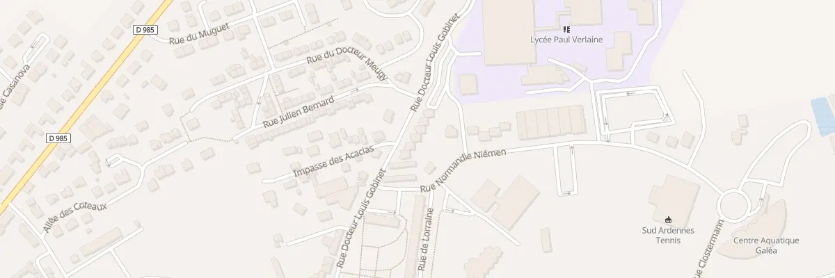 Plan du 36 Rue Docteur Louis Gobinet à Rethel