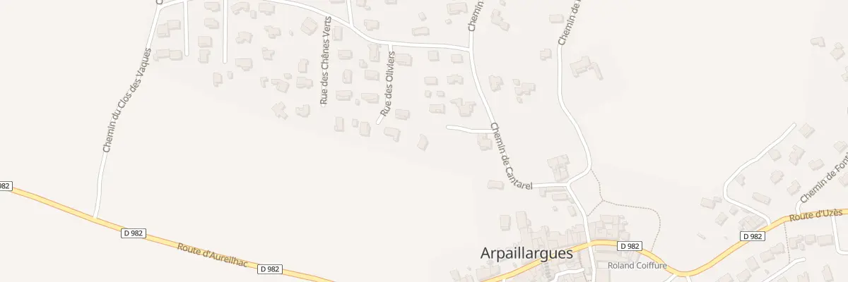 Plan du 125 Che de Cantarel à Arpaillargues-et-Aureillac