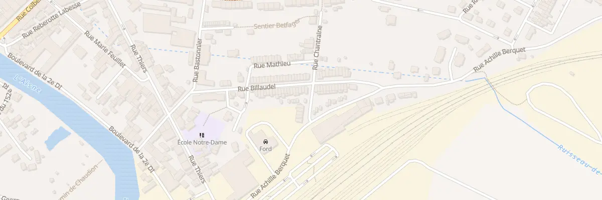Plan du 37 Rue Billaudel à Rethel