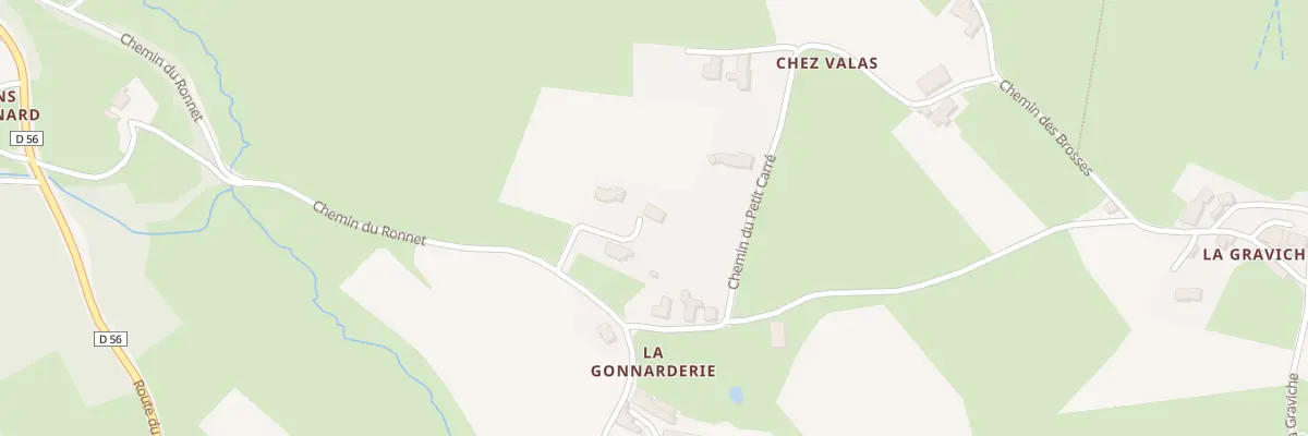 Plan du 5304 Chez Valas à Ronno