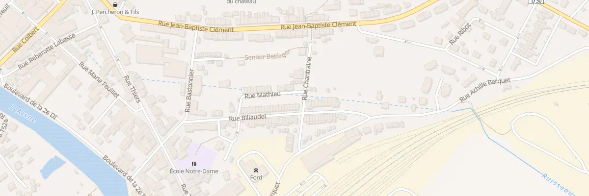 Plan du 32 Rue Billaudel à Rethel