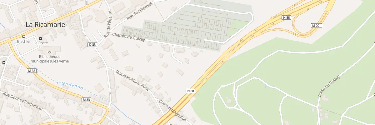 Plan du 4 All des Pins à La Ricamarie