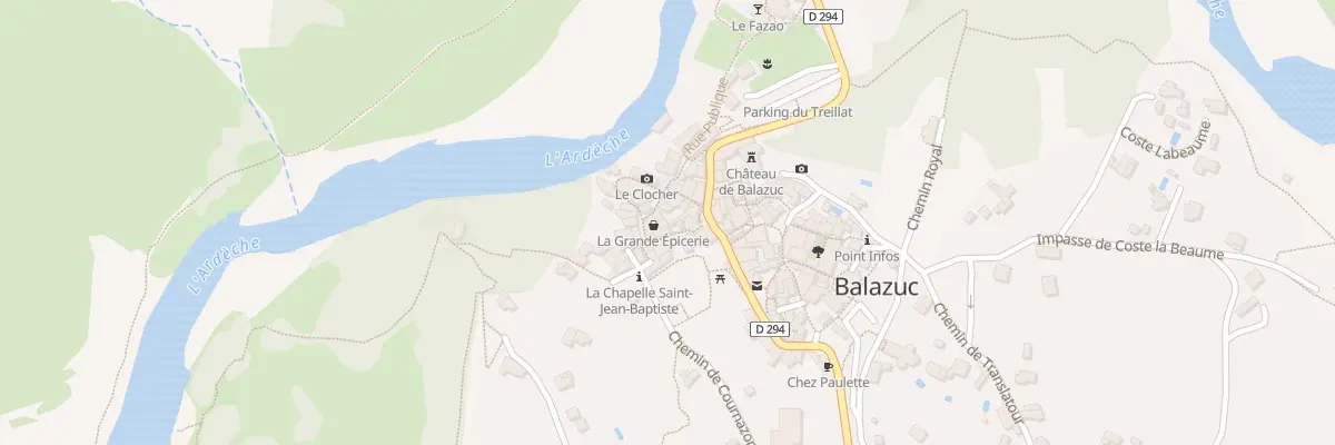 Plan du 5521 Le Village à Balazuc