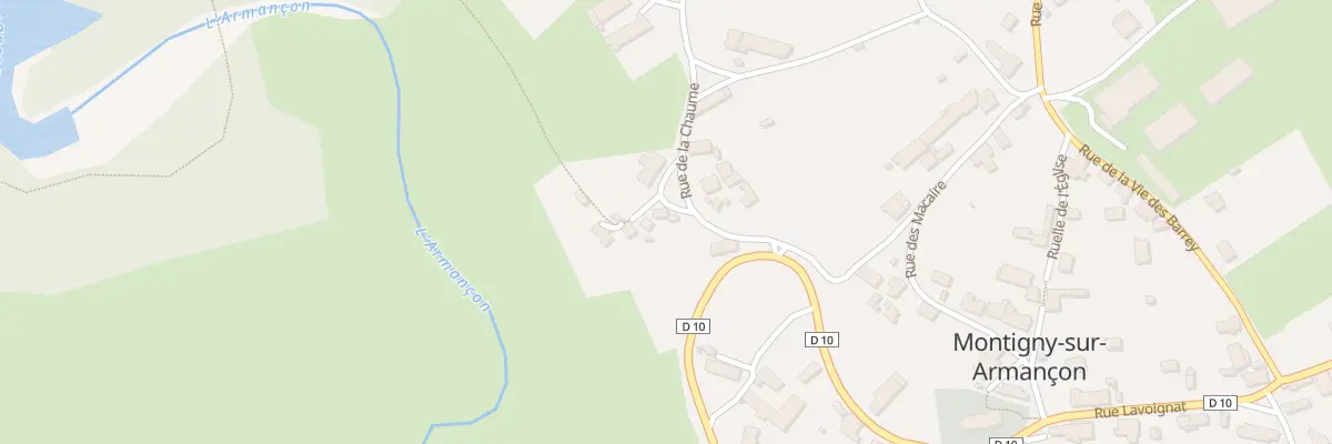 Plan du 1 Rue de la Chaume à Montigny-sur-Armançon