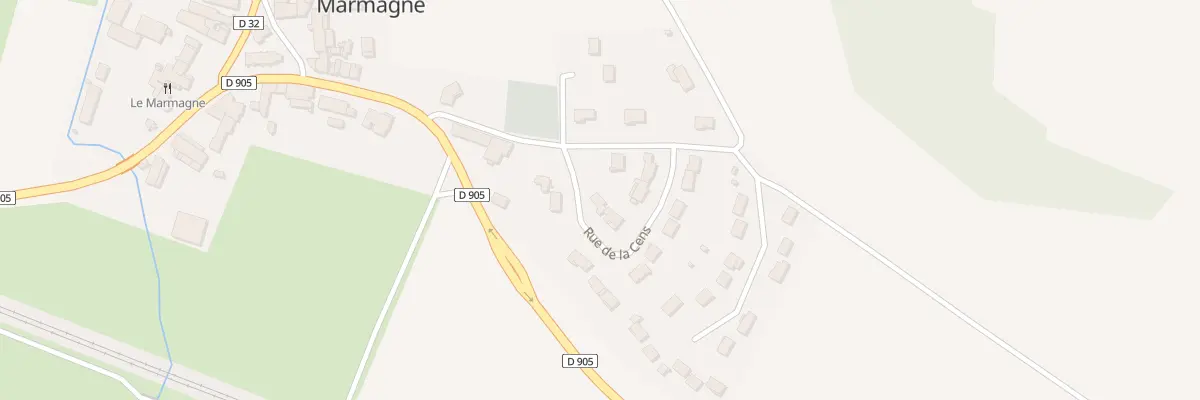 Plan du 1 Rue de la Cens à Marmagne