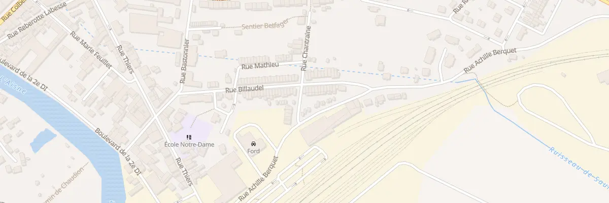 Plan du 31 Rue Billaudel à Rethel