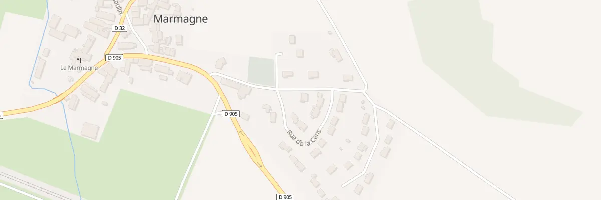 Plan du 4 Rue du Pâtis à Marmagne