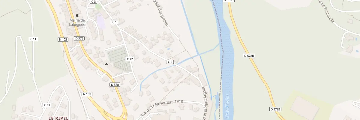 Plan du 5522 Basse Begude à Labégude