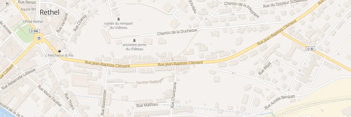 Plan du 49 Rue Jean-baptiste Clément à Rethel