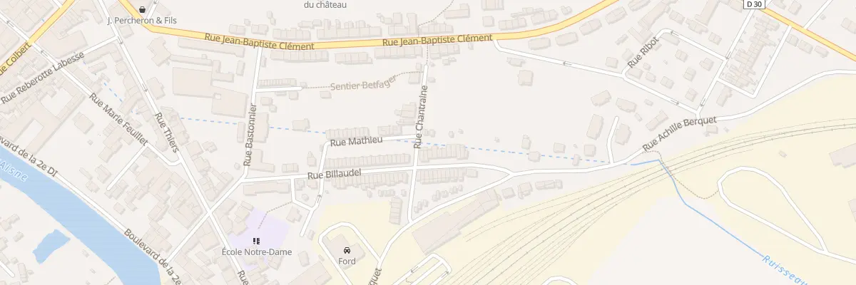 Plan du 26 Rue Billaudel à Rethel