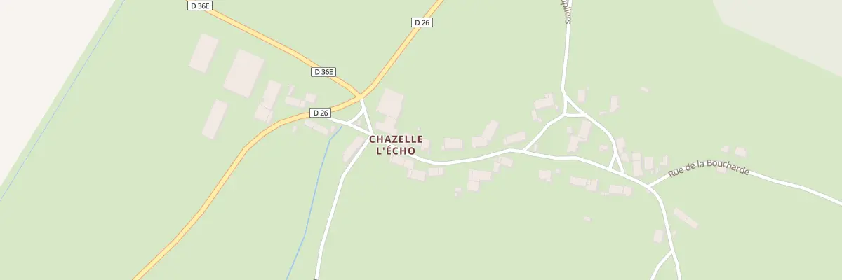 Plan du 5 Rue de Mont Saint Jean (Chaze) à Fontangy