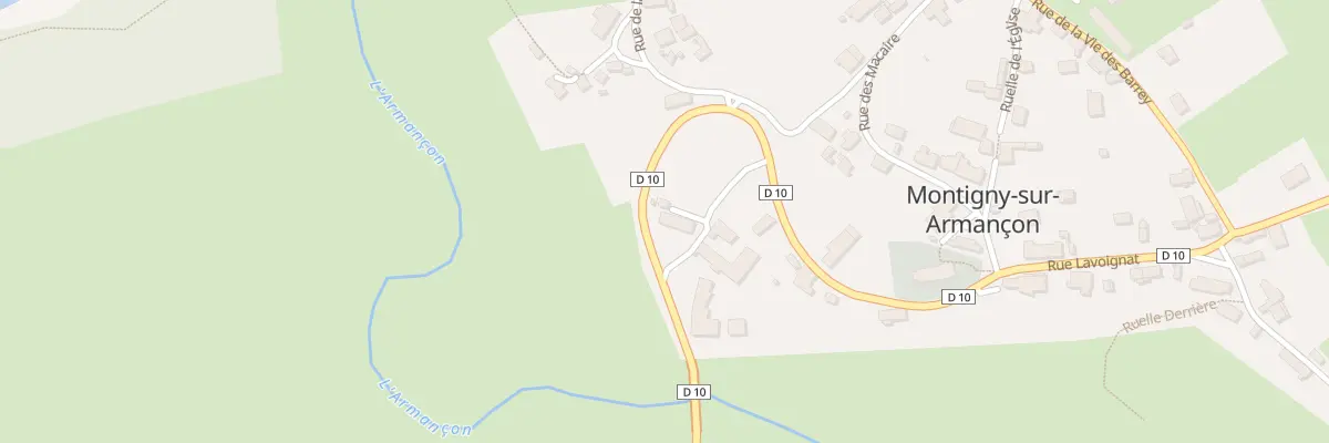 Plan du 5025 Le Village à Montigny-sur-Armançon