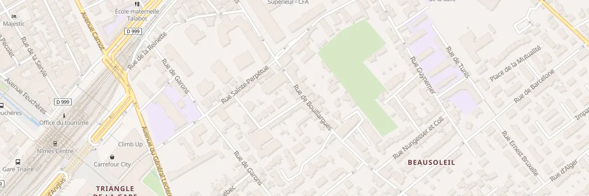 Plan du 296 Rue de Bouillargues à Nîmes