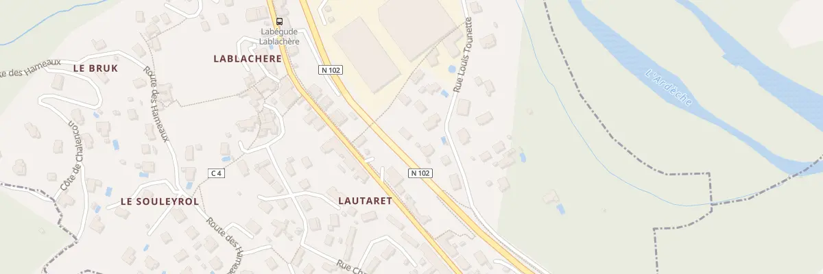 Plan du 5557 Les Pradaux à Labégude