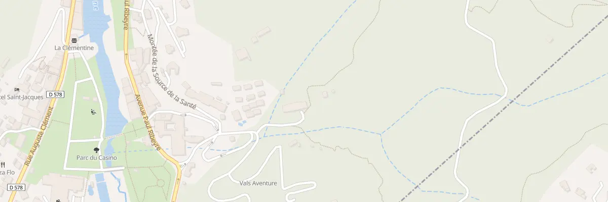 Plan du 6382 Les Routes à Vals-les-Bains