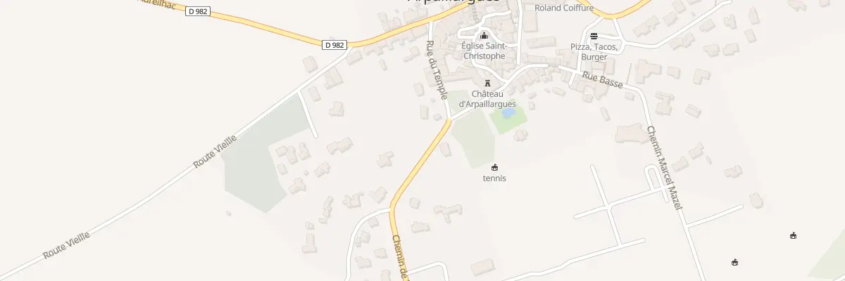 Plan du 5215 Che de la Gare à Arpaillargues-et-Aureillac