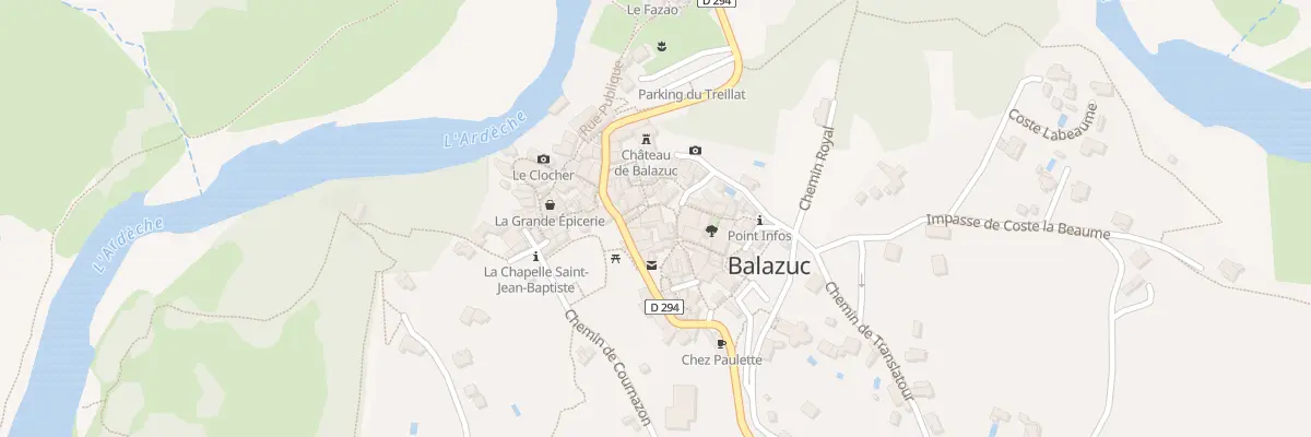 Plan du 25 Rue La Calade à Balazuc