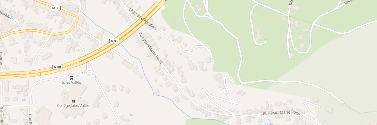 Plan du 9001 Che d’Aguillon à La Ricamarie