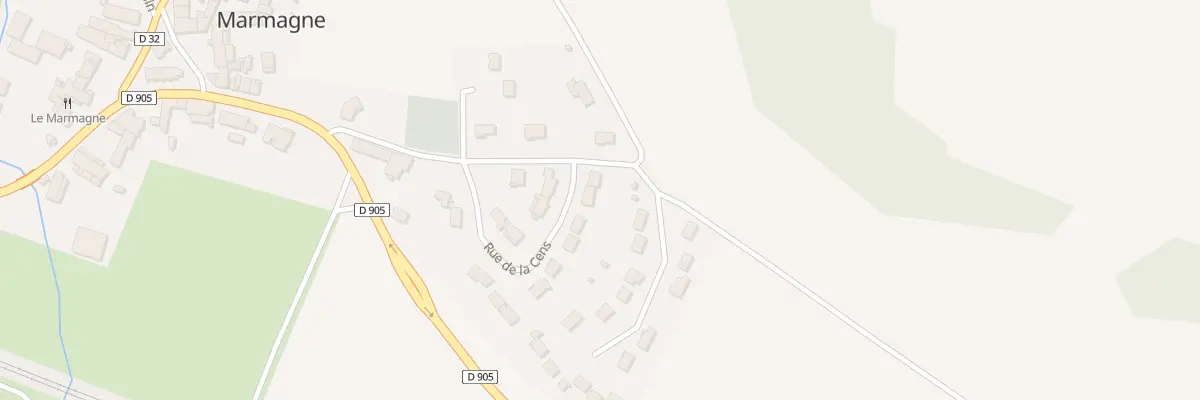 Plan du 18 Rue de la Cens à Marmagne