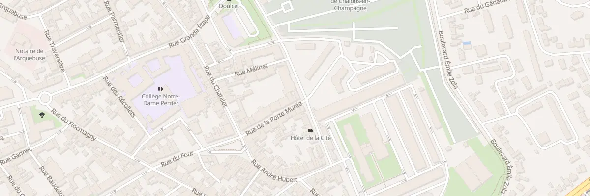 Plan du 25 Rue Porte Murée à Châlons-en-Champagne