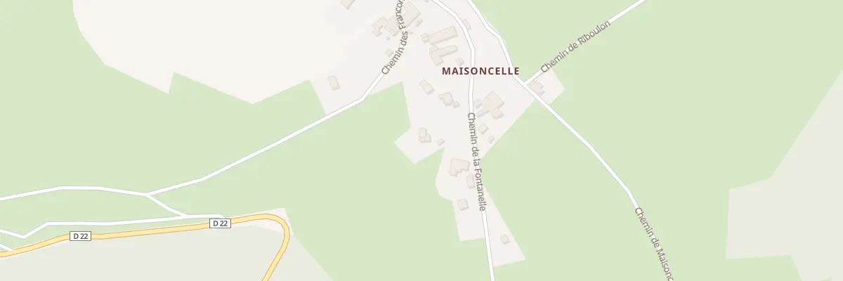 Plan du 627 Che de la Fontanelle à Saint-Romain-les-Atheux