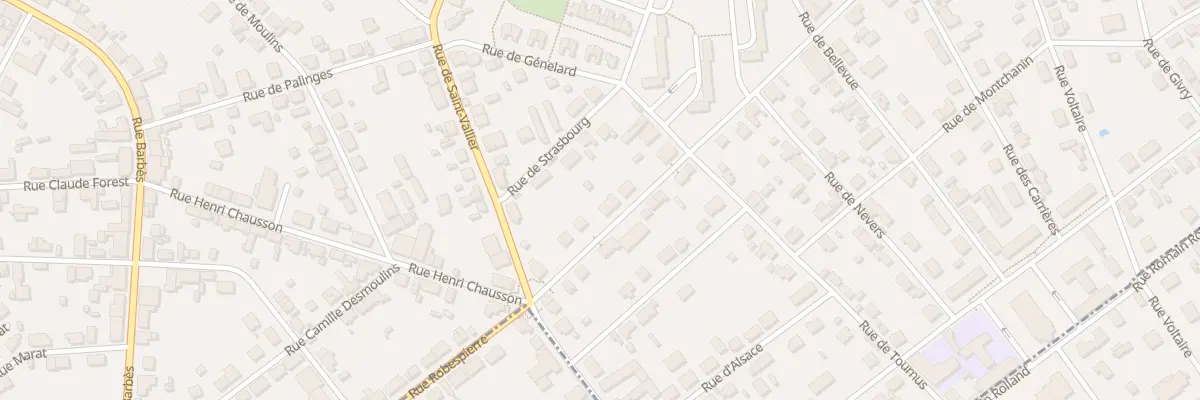 Plan du 20 Rue de Metz à Montceau-les-Mines
