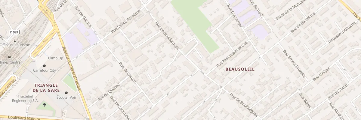 Plan du 396 Rue de Bouillargues à Nîmes