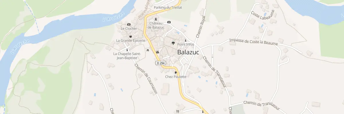 Plan du 40 Cour des Ducs à Balazuc
