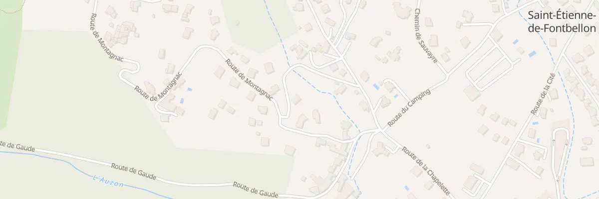 Plan du 145 Rte de Montagnac à Saint-Étienne-de-Fontbellon
