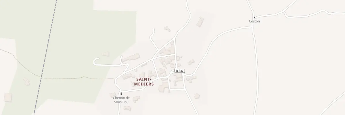 Plan du 5254 Saint Mediers à Montaren-et-Saint-Médiers