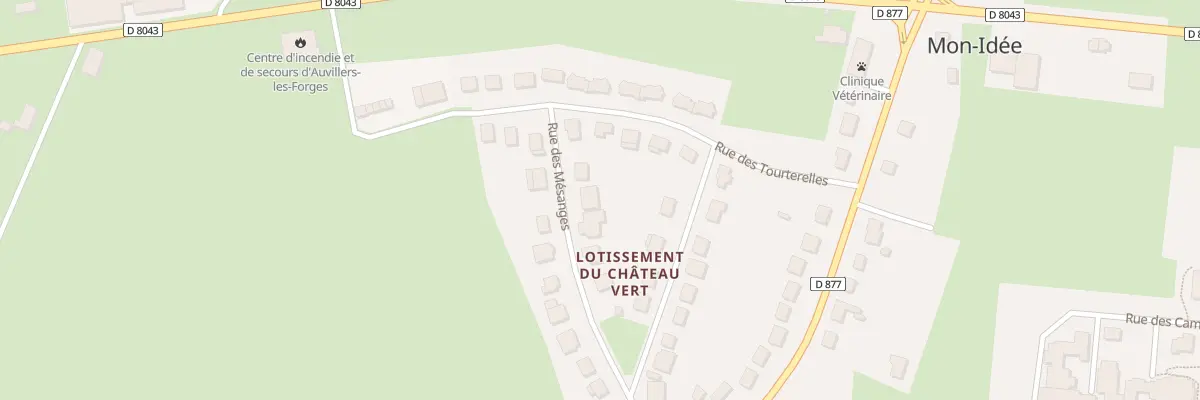 Plan du 10 Rue des Mésanges à Auvillers-les-Forges