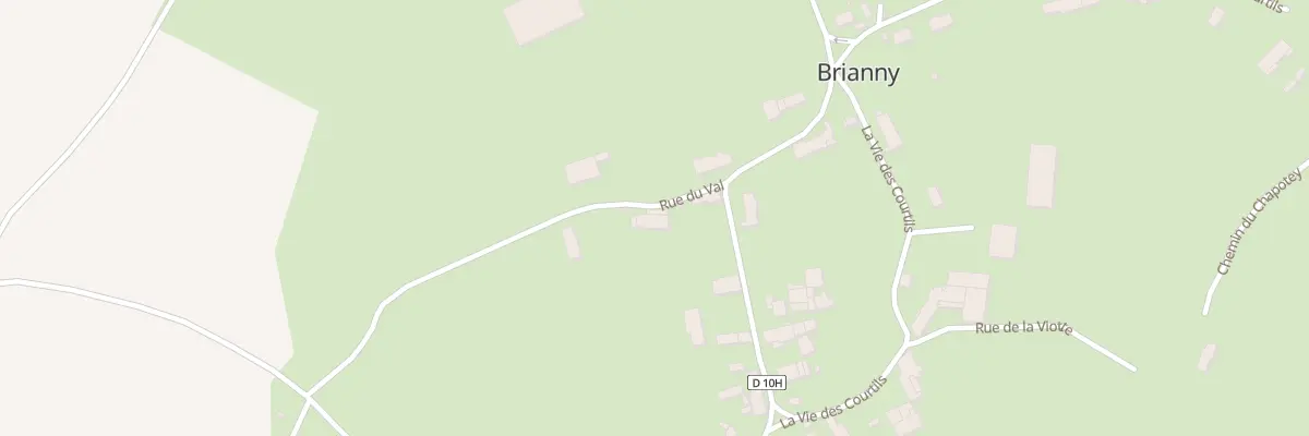 Plan du 1 Rue du Val à Brianny