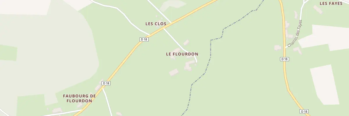 Plan du 5104 Flourdon au Mas-de-Tence