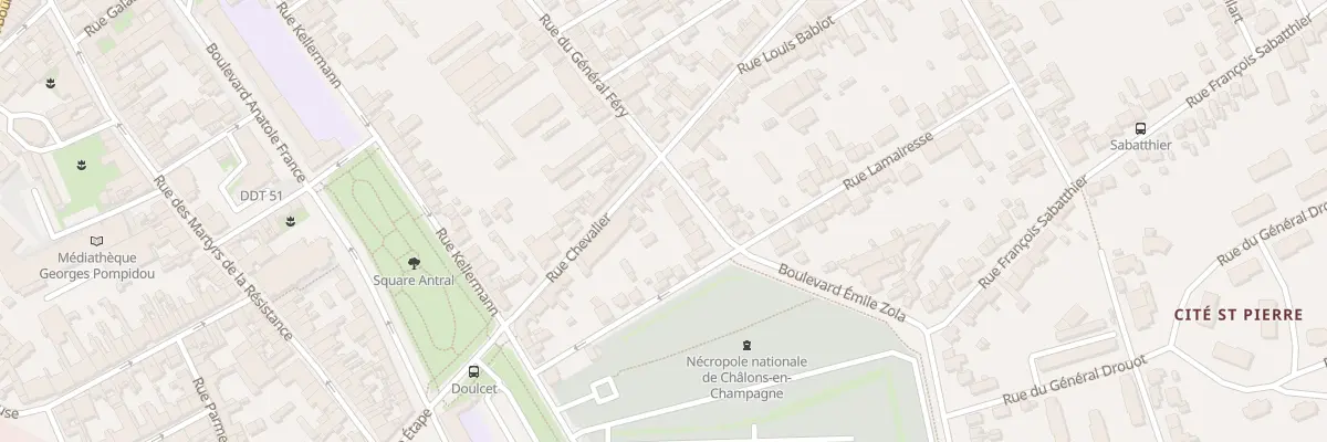 Plan du 4 Bd Emile Zola à Châlons-en-Champagne