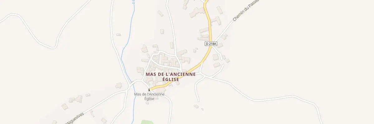 Plan du 5070 Mas de l’Ancienne Eglise à Belvézet