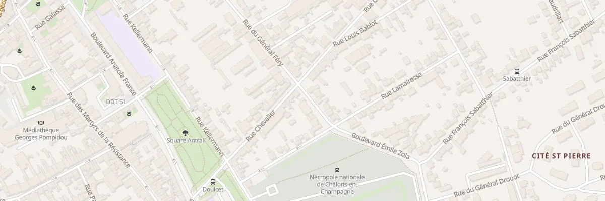 Plan du 2 Bd Emile Zola à Châlons-en-Champagne