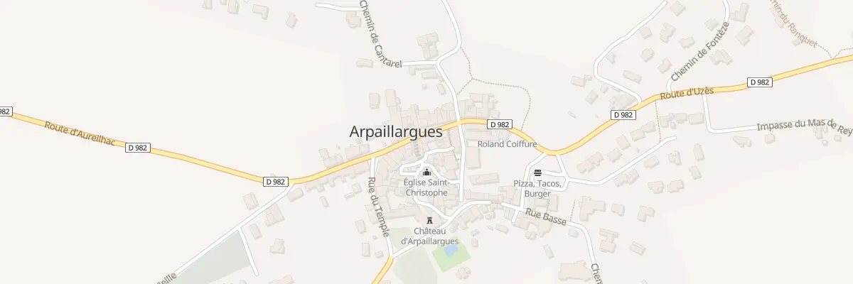 Plan du 22 Gr Gd Rue Francois Mitterand à Arpaillargues-et-Aureillac