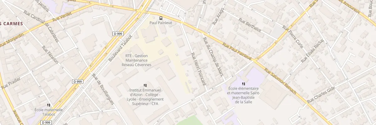 Plan du 4 Rue Henri Poincaré à Nîmes