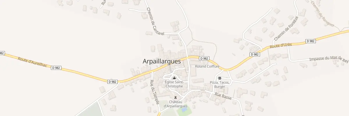 Plan du 16 Gr Gd Rue Francois Mitterand à Arpaillargues-et-Aureillac