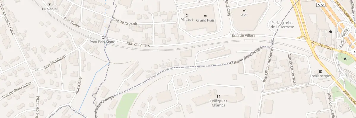Plan du 30 Che des Champs à Saint-Priest-en-Jarez