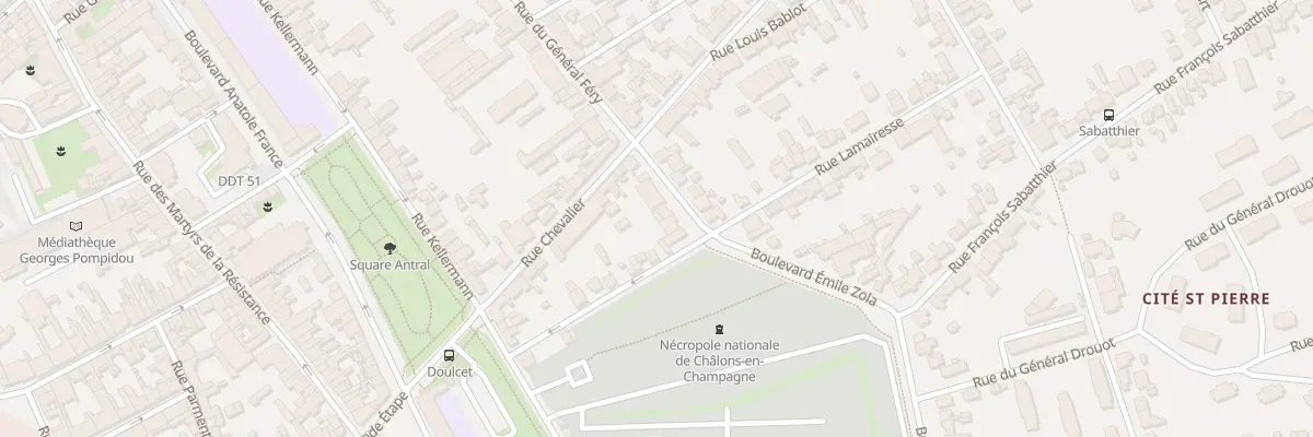 Plan du 6 Bd Emile Zola à Châlons-en-Champagne