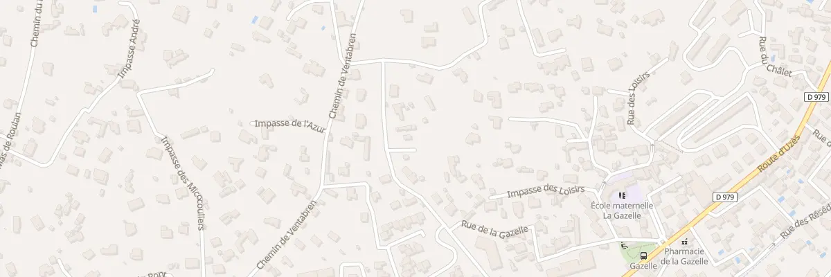 Plan du 44 Rue de la Gazelle à Nîmes