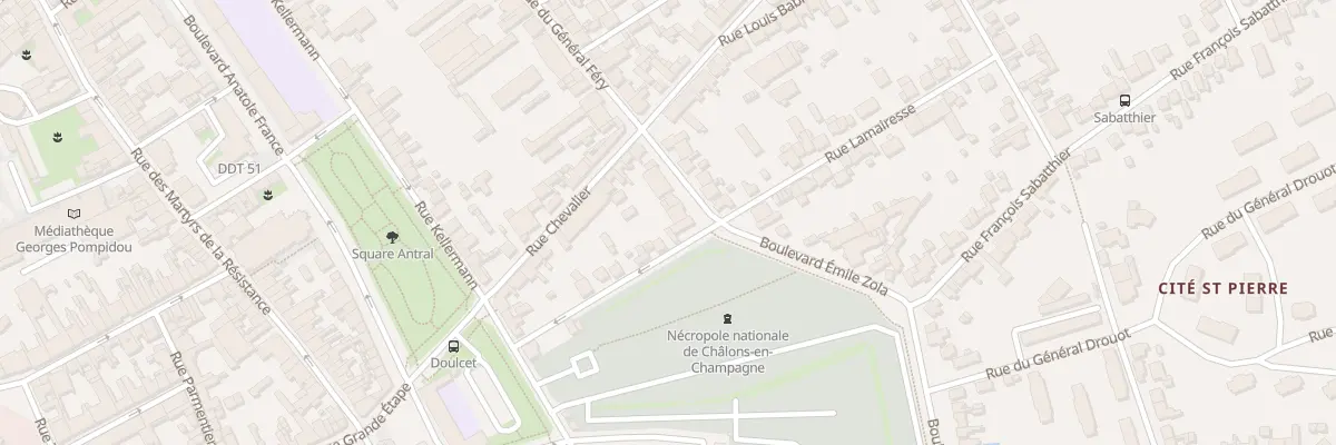 Plan du 8 Bd Emile Zola à Châlons-en-Champagne